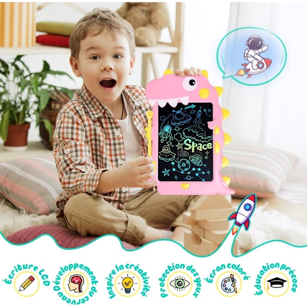 Børns LCD-tegneplade (rød), Doodle Board Learning Toys,