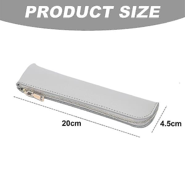 Penholder, PU Læder Penholder Organizer Etui, Multifunktionel Penholder Rummer Penne, 20*4.5cm