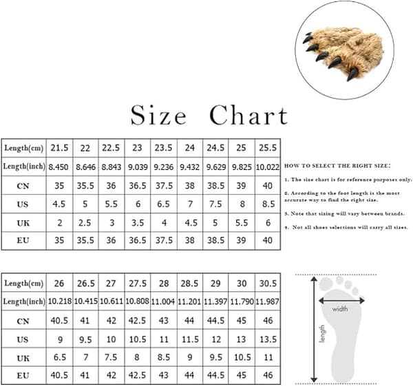 30 cm, Sjove Dyreklo-hjemmesko - Plys-hjemmesko