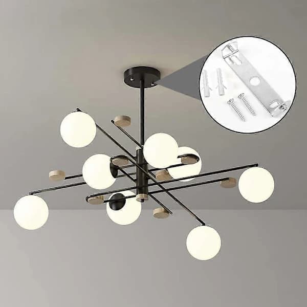 4 stycken taklampsfästen 90mm för monteringsplatta, basfäste