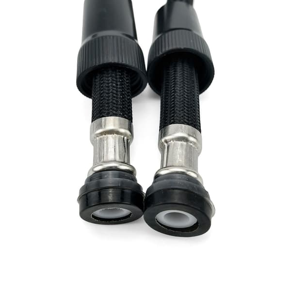 2 Meter Black Nylon Anti-Explosion Shower Hose with PP Cap 100