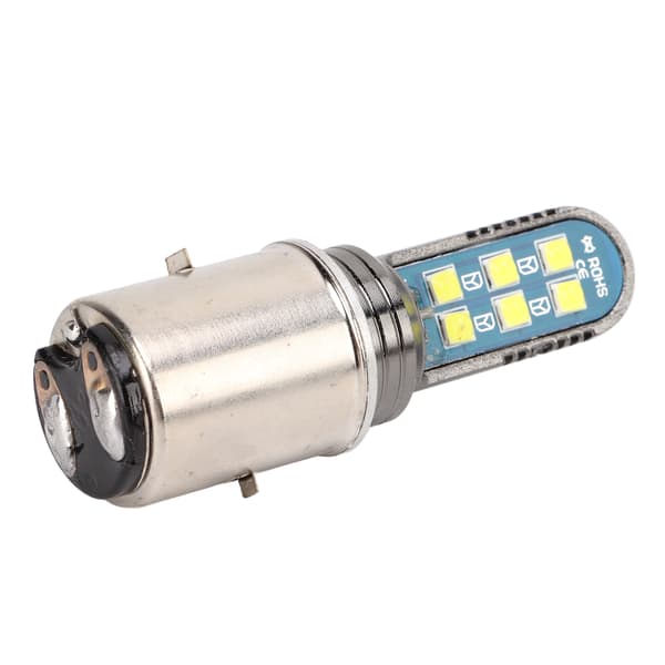 12LED BA20D LED Headlight Motorcycle Electric Vehicle Double Claw BA20D Motorcycle Lamp