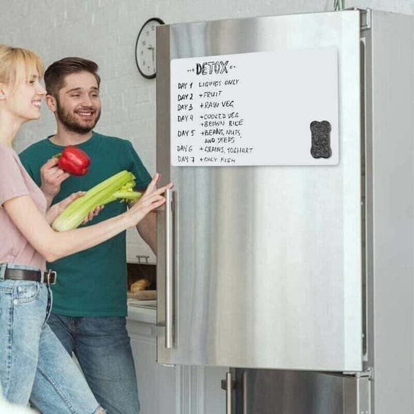 Magnetic Board Refrigerator Magnetic Whiteboard Erasable Planning Board Magnetic Meal Planning Refrigerator List Kids Doodle Board
