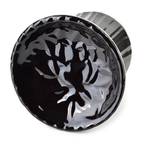 Elegant Black Ceramic Aromatherapy Fireplace 11x8x8.5 cm