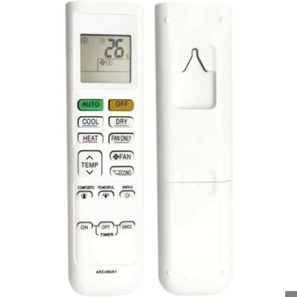 Replacement remote control for Daikin air conditioners (compatible with models ARC480A2 to ARC480A17); precise and reliable control