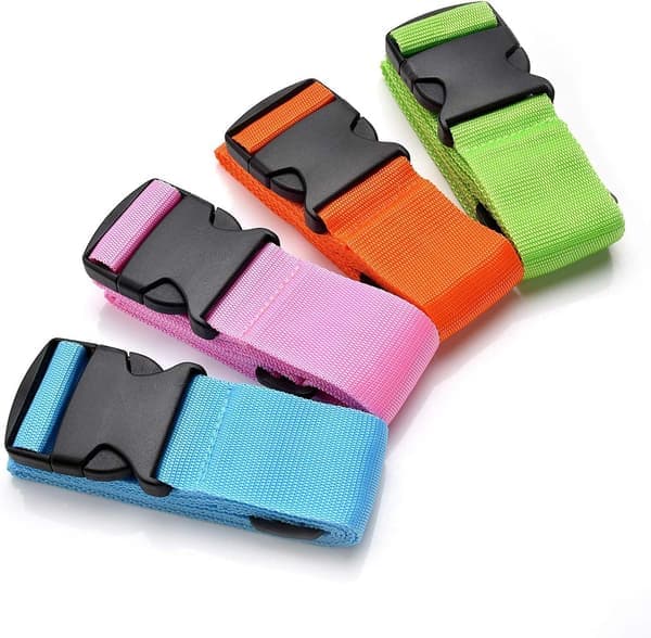 Bagagestropper 4-pak (grøn, blå, pink, orange) - WELLNGS