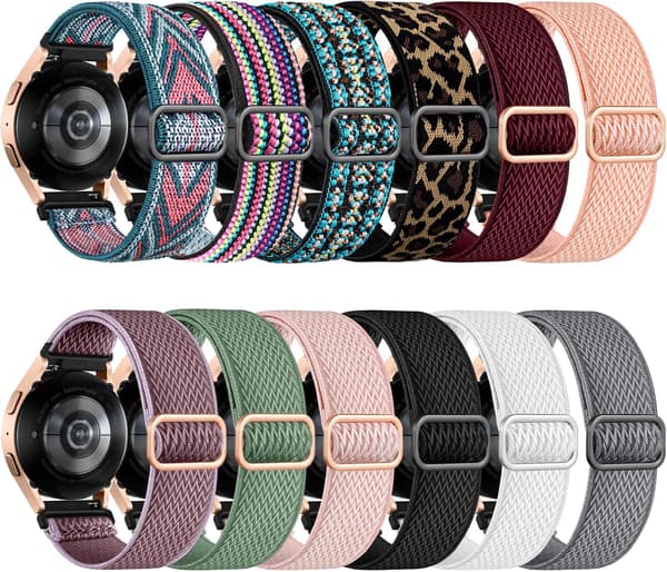 12-pak Stretcharmbånd til Galaxy Watch 7/6/5/4 40 mm 44 mm & Pro/Classic[JUN]