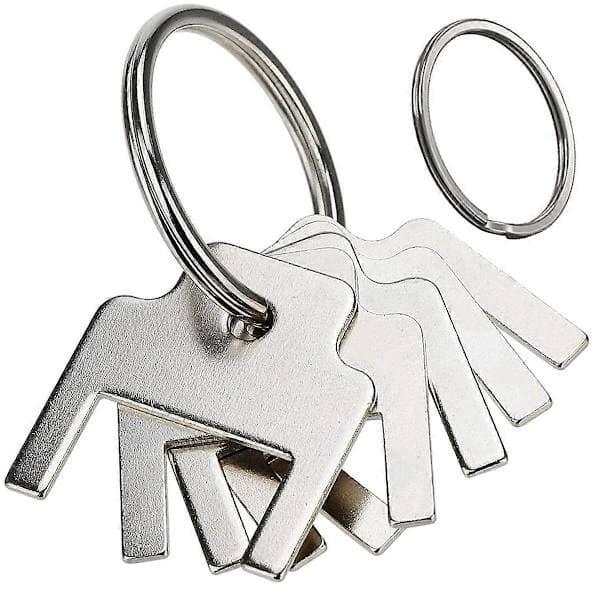 Paper Towel Dispenser Key for Universal Dispensers Silver