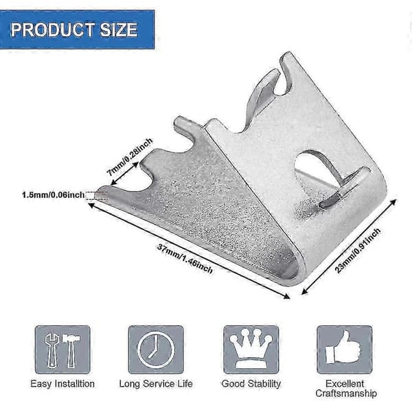 12 Pcs Freezer Shelf Clips Stainless Steel Refrigerator Shelf Support 1.5mm Thicker Silver Fridge Shelf Support for Refrigerator, Freezer (FMY)