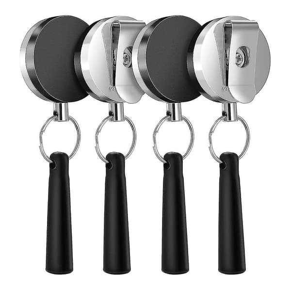 4-pack Heavy Duty Infällbar Pennhållare för Markörer och Snickarpenna, Stretch Sil