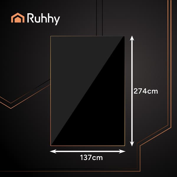Black Foil Tablecloth, 137x274cm, Waterproof and Reusable