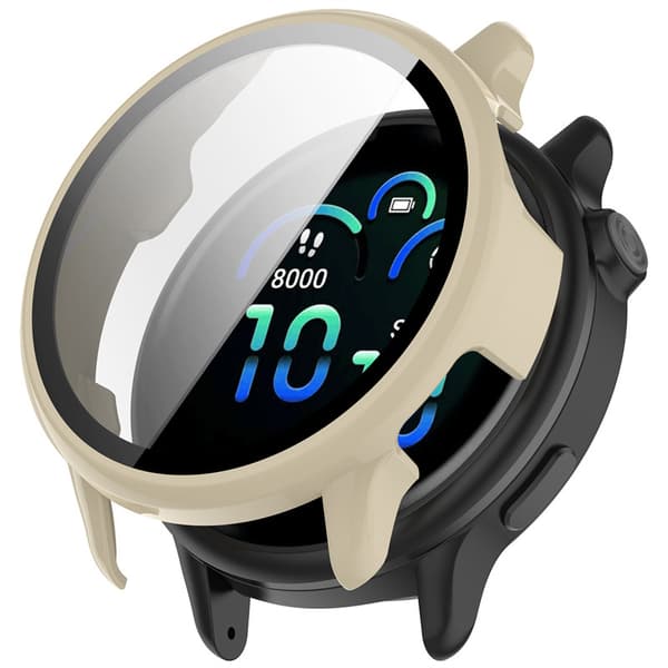 Kellokotelo Garmin Active6 näytönsuoja norsunluunvalkoinen