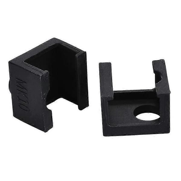 MK10 Sort Silikonebeskyttelsesetui til Aluminium Varmeblok 3D-printerdel