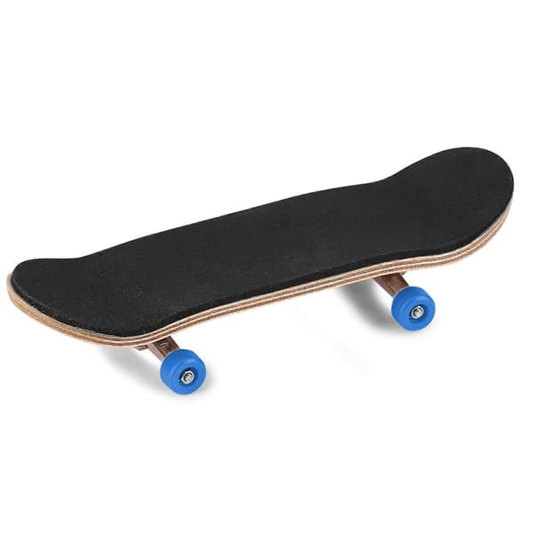 1 st lönnträlegering fingerboard finger skateboards med låda minska tryckgåvor mörkblå