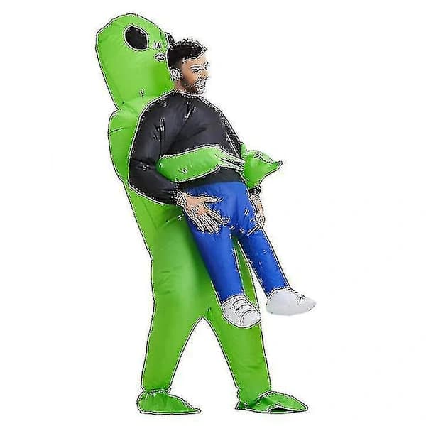 Oppblåsbart Alien-kostyme, morsomt Halloween-kostyme for voksne og barn
