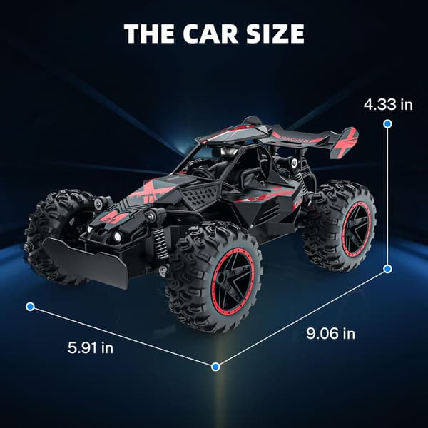 2.4G kauko-ohjattava auto neliveto nopea maastoauto (vihreä)