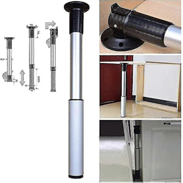 Adjustable Aluminum Alloy Support Legs, Foldable Dining Table Legs, Lift Bar Legs, Adjustable Support Feet, Telescopic Foldable Multifunctional In