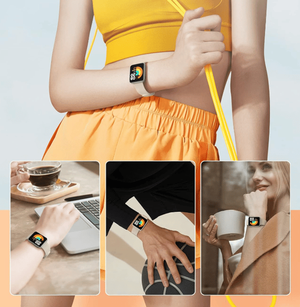 Beige, egnet for røde risklokker. Mi Watch Lite klokke silikon