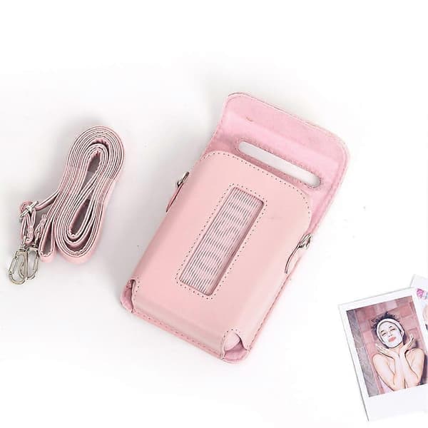 For Fujifilm Instax Mini Link 3 PU Leather Printer Case Retro Shockproof Storage Bag Accessories Dustproof C Rose Pink Pink