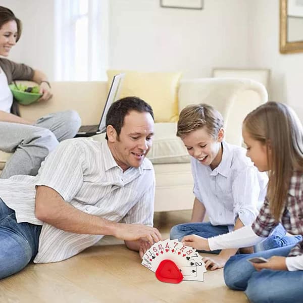 Kortlekshållare, set med 4 spelkortshållare