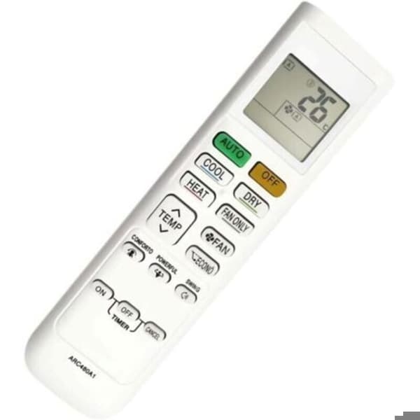 Replacement remote control for Daikin air conditioners (compatible with models ARC480A2 to ARC480A17); precise and reliable control
