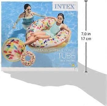 Sprinkle Donut -rengaslelu, nylon/A, 39 tuumaa (99 cm x 25 cm)