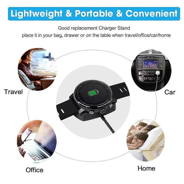 USB-ladekabelstativ Datakabel for Huami Stratos Smartwatch 2/2S Trådløs Laderdokk
