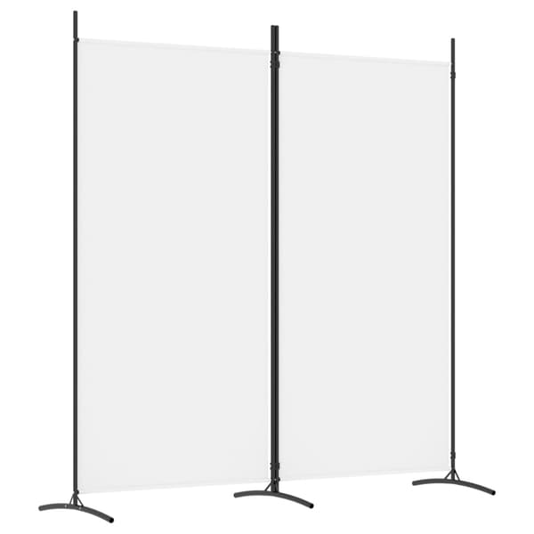 vidaXL Romdeler 2 paneler hvit 175x180 cm stoff Vit 2450