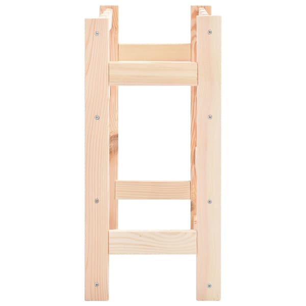 vidaXL Vinstativ for 16 flasker furu Beige beige