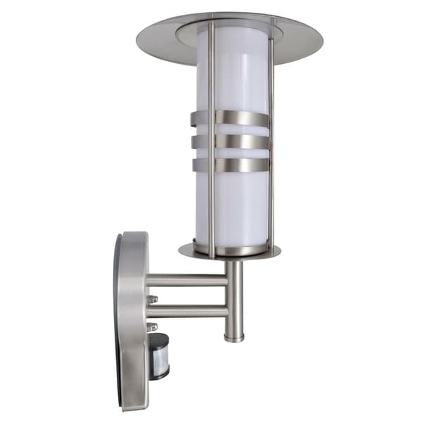 vidaXL Vegglampe pagodeformet med sensor E27 rustfritt stål "Silver" 1150