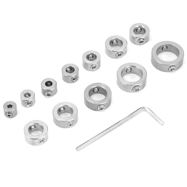 Stainless Steel Drill Bit Set 12 Pcs 3-16mm Depth Stop Collar