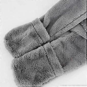 Funny Long Nose Elephant Hat Trendy Unisex Hat Plush Earmuff Pullover Hat for Everyday Wear Grey