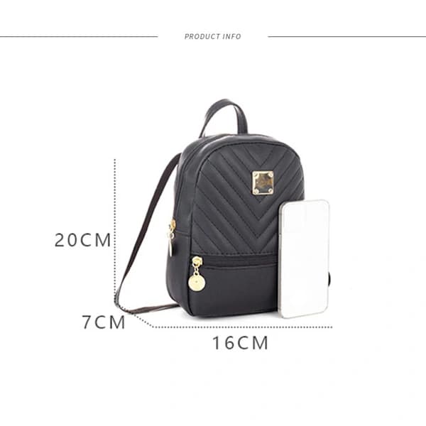 Women Small Backpack Shoulder Bags Diamond Pattern PU Leather Bag white white white white