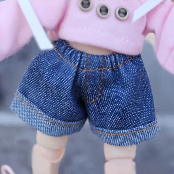 Jeansshorts Skinnbukser Shorts BLÅ Blå