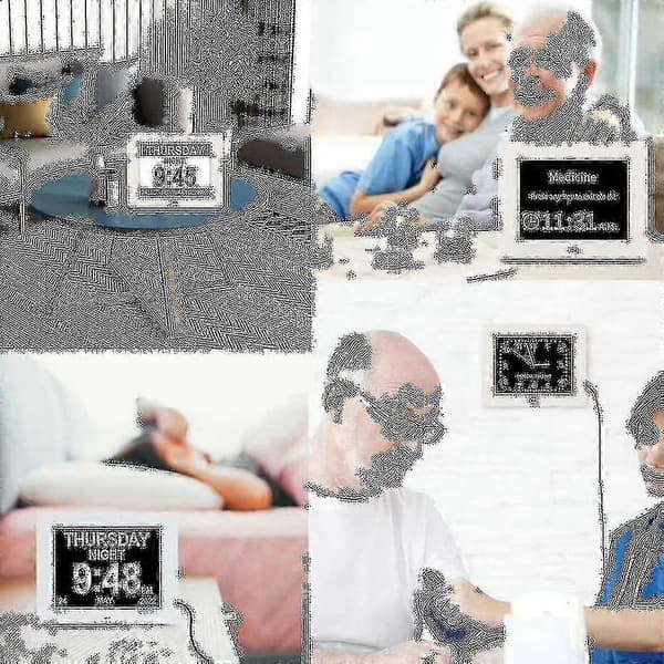 Stor Digital Kalenderur til Seniorer med Dag og Dato, Demensvenlig (7 Tommer) [JUN]
