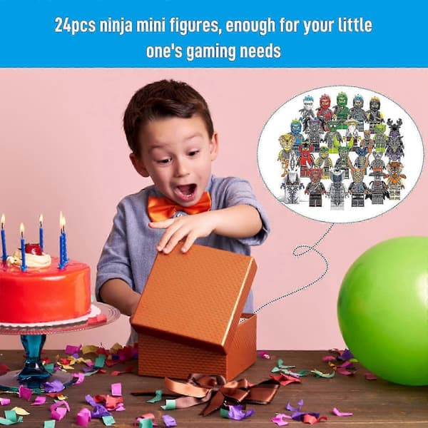 24 stk. Ninja Minifigurer Ninja Serie Dukker Legetøj Sæt Gaver Til Børn