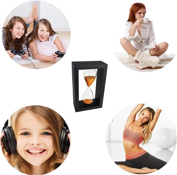 Oransje Sandglass 30 Minutters Timer Timeglass for Pynt Dekorasjon