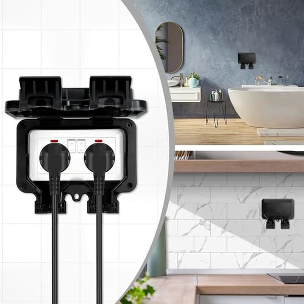 Weatherproof Outdoor Socket - NETBOAT - Double - IP66 - 220-250V - 16A