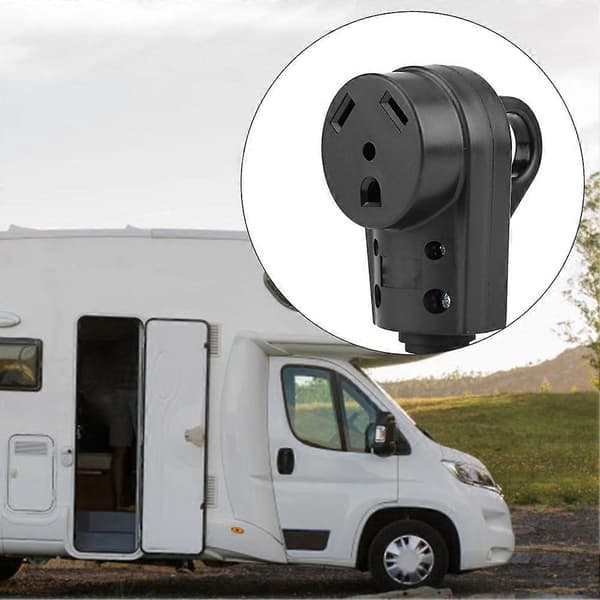 RV 30 AMP stikkontakt elektrisk hunstikadapter med let grebshåndtag