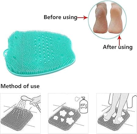 Silicone Foot Brush Scrub Massage Shower Foot Brush