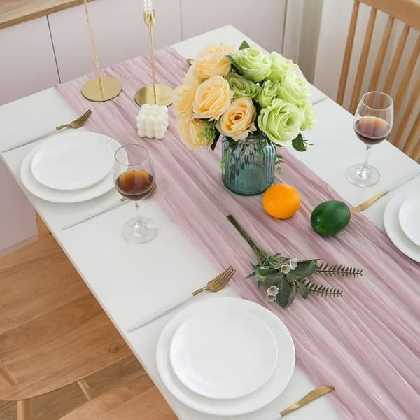 Azure bordløper - for bryllup, nattverd, bursdag, fest Rosa Pink