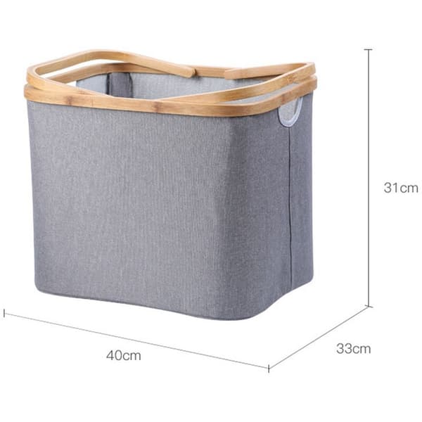 Laundry Basket with Handles, Waterproof Collapsible Hamper with Lid Large for Dirty Clothes/Toys