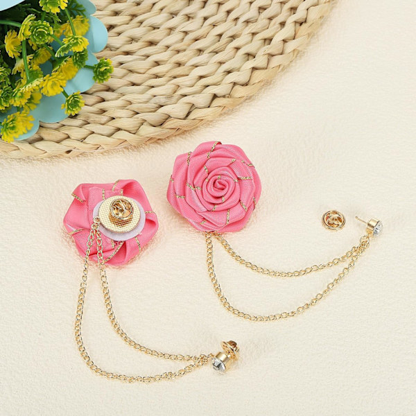 Brudgom Brocher Rose Blomst Brun Brown
