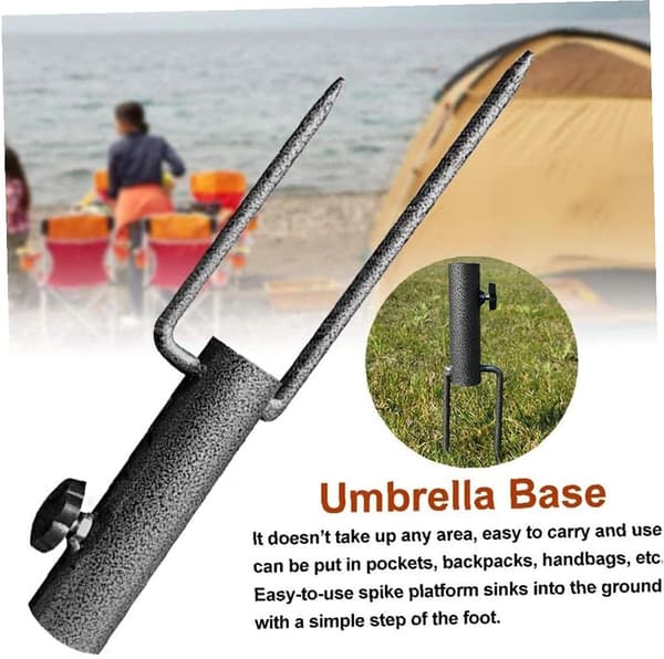 Parasolfod Tung Duty Ground Beach Metal Stop Anker Indsats Parasolholder