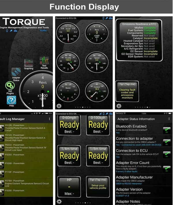 V1.5 WIFI-skanner Auto OBDII Diagnostisk verktøy Kodeavleser for Android IOS Windows
