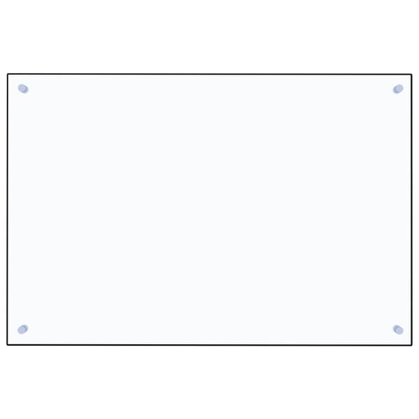vidaXL Splashback transparent 90x60 cm tempered glass Transparent transparent