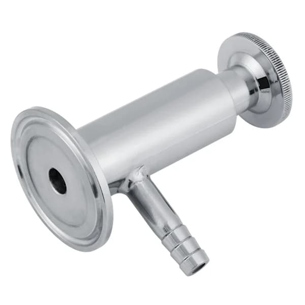 SUS304 Rustfritt Stål Sanitær Prøvetakingsventil 2 Tommer 50,5 mm