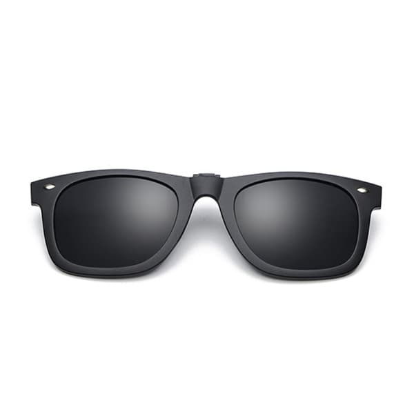 Clip-on Wayfarer Sunglasses Black - Attach to existing glasses black