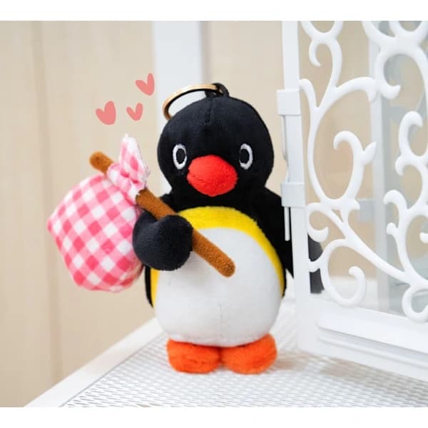 Pingu Matkustaja Pehmo Laukku Charm Avaimenperä Avaimenperä Tarvike Söpö Pingviini