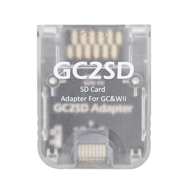 GC2SD Kortadapter Minnekortadapter for GameCubeWii Mirco SD Minnekortleser Konsoll Bytte Transparent